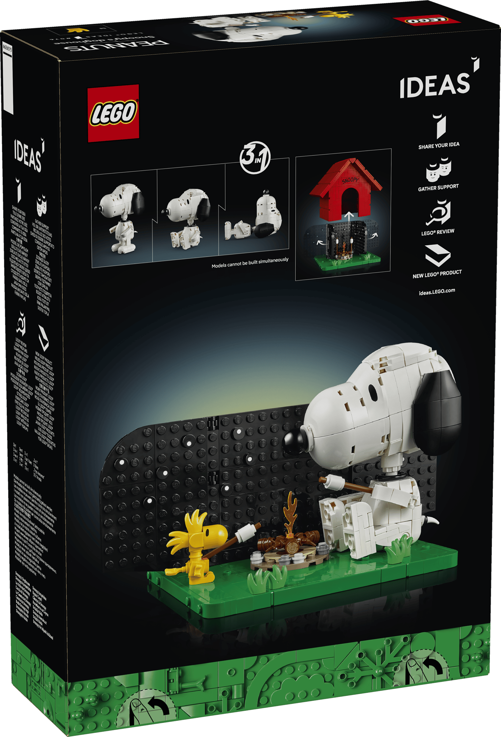 LEGO Ideas Peanuts: Snoopy's Doghouse box