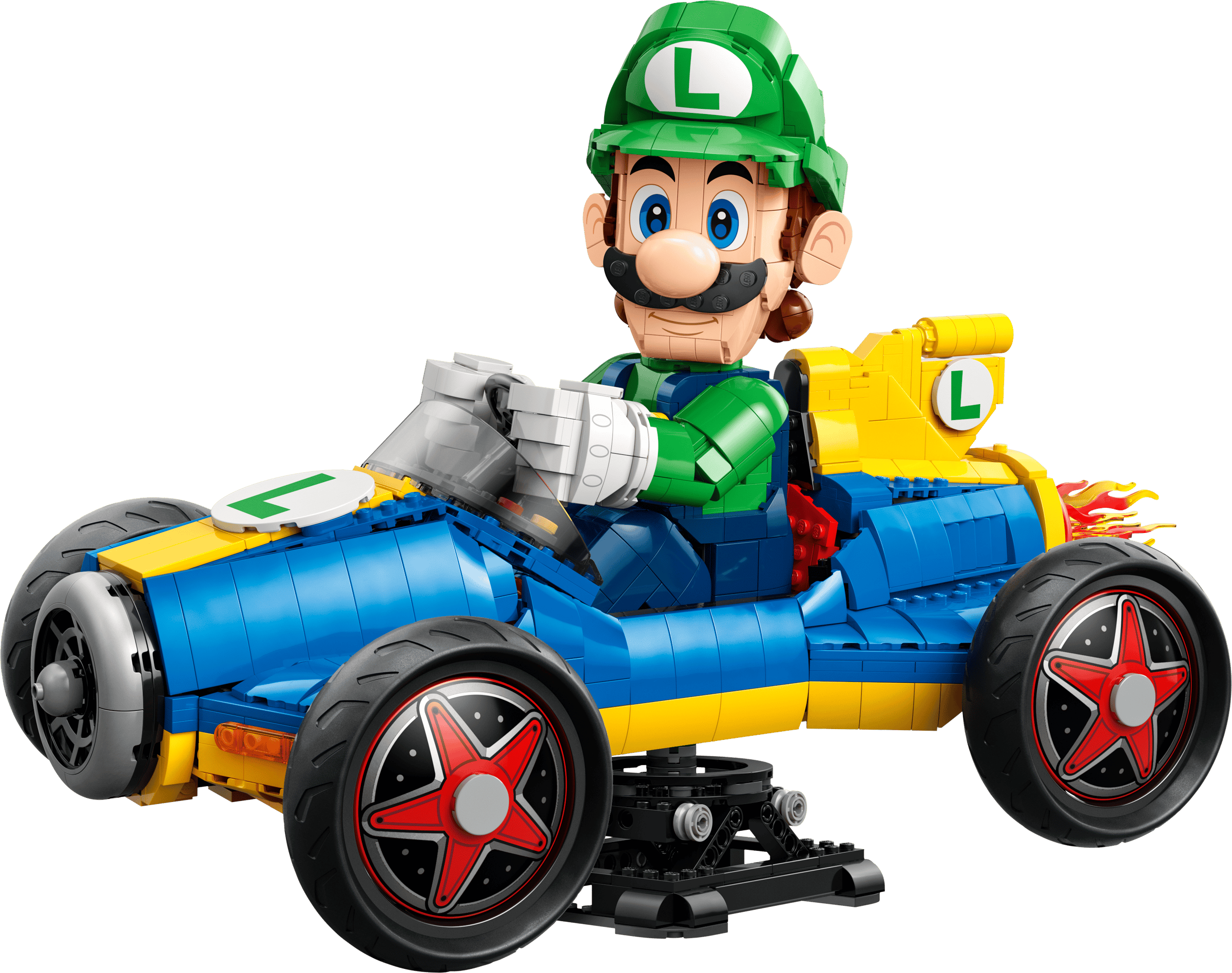 LEGO Super Mario Mario Kart - Luigi & Mach 8 72050 built model