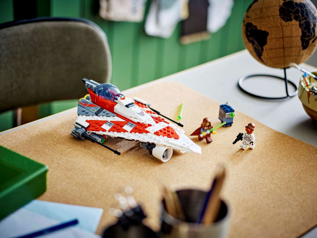 LEGO Star Wars Jedi Bob's Starfighter 75388 on display