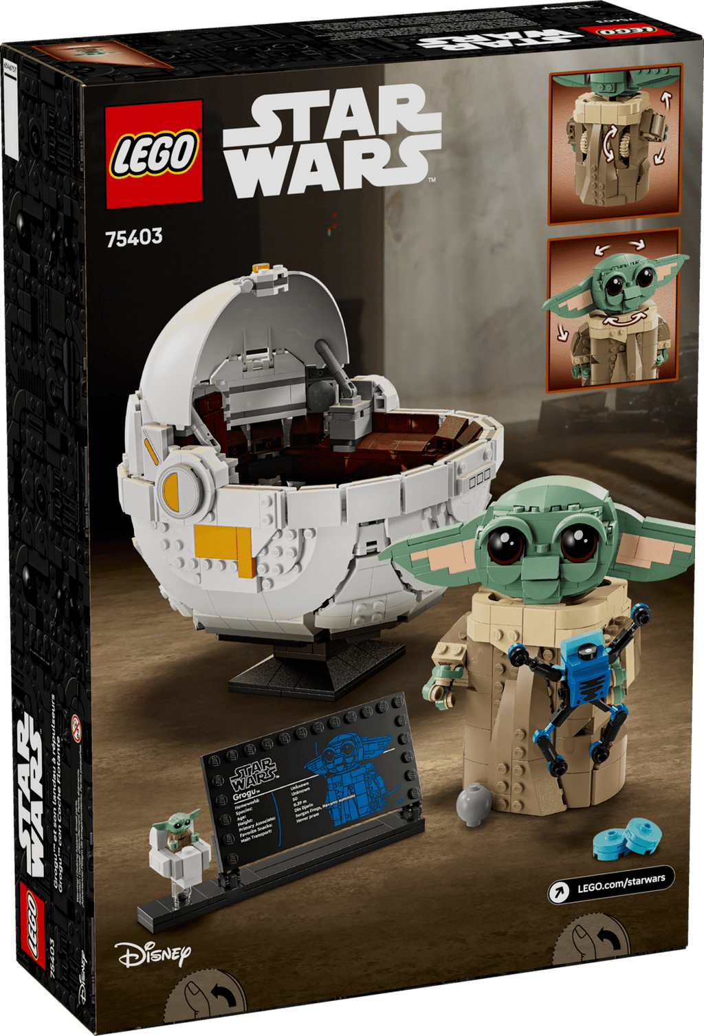 LEGO Star Wars Grogu with Hover Pram 75403 box