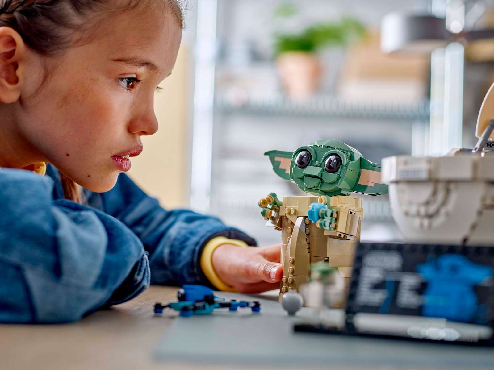 LEGO Star Wars Grogu with Hover Pram 75403 play scene