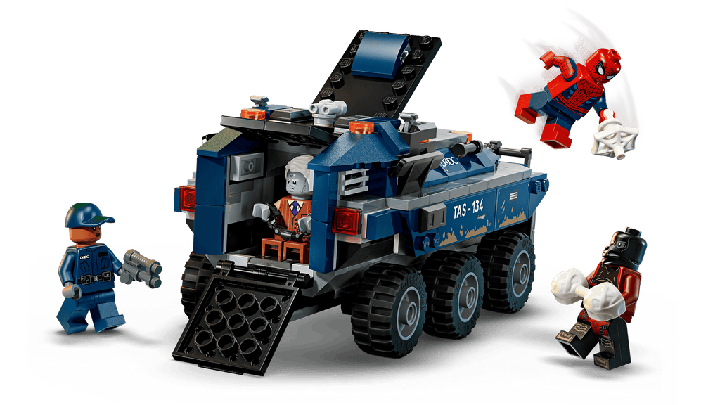 LEGO Marvel Spider-Man Prison Transport Chase 76349 detail view
