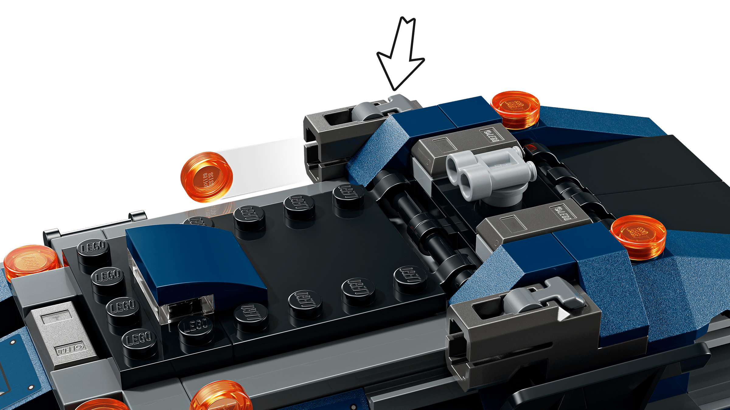 LEGO Marvel Spider-Man Prison Transport Chase 76349 detail view