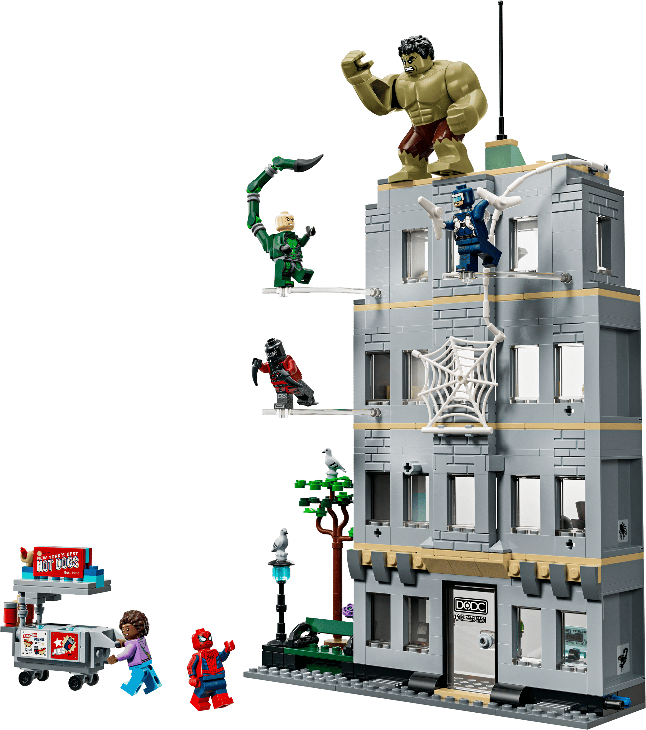 LEGO Marvel Spider-Man vs. Hulk Epic Clash 76350 built model