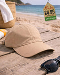 Breathable Perforated Baseball Cap - Beige