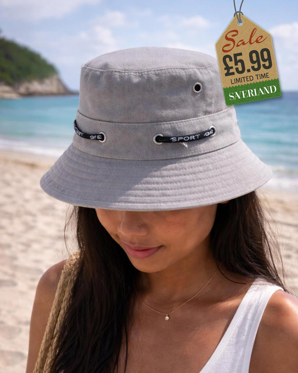 Sport Bucket Hat - Grey