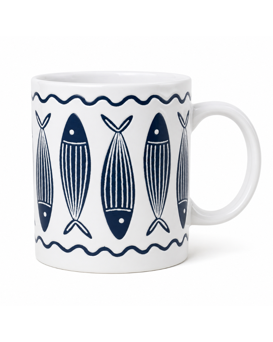Nautical Fish Ceramic Mug