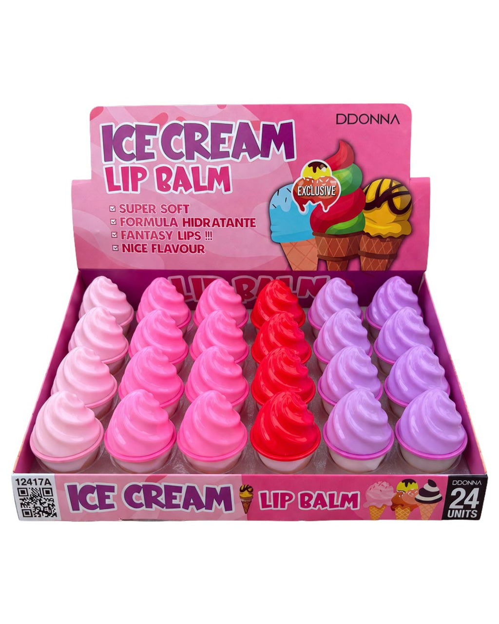 Ice Cream Lip Balm – Red