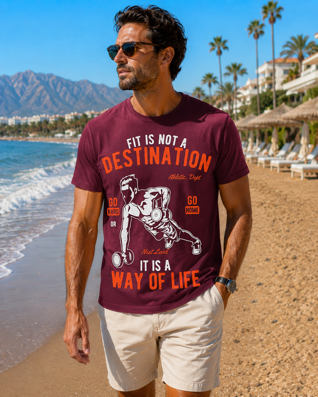 Fit Is Not A Destination Men's T-Shirt