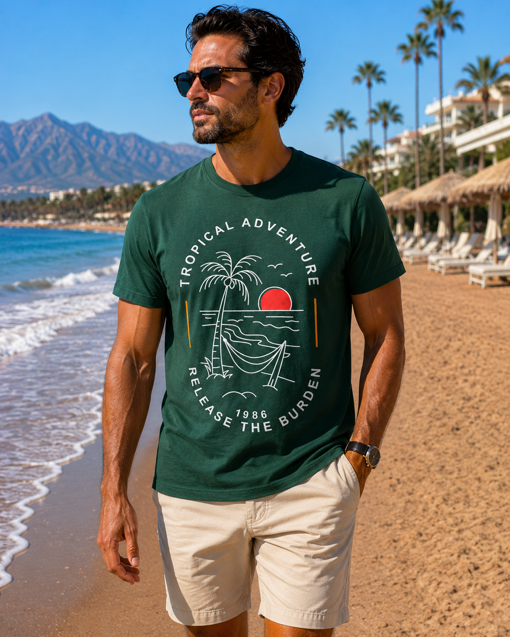Tropical Adventure Graphic T-Shirt