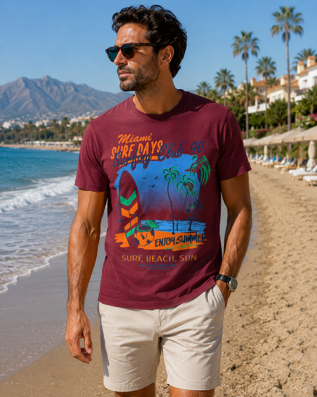 Miami Surf Days Graphic T-Shirt