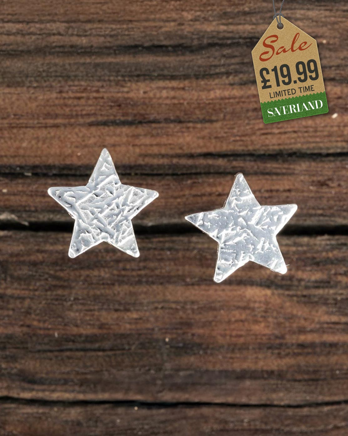 Sterling Silver Endless Stars Push-back Earrings
