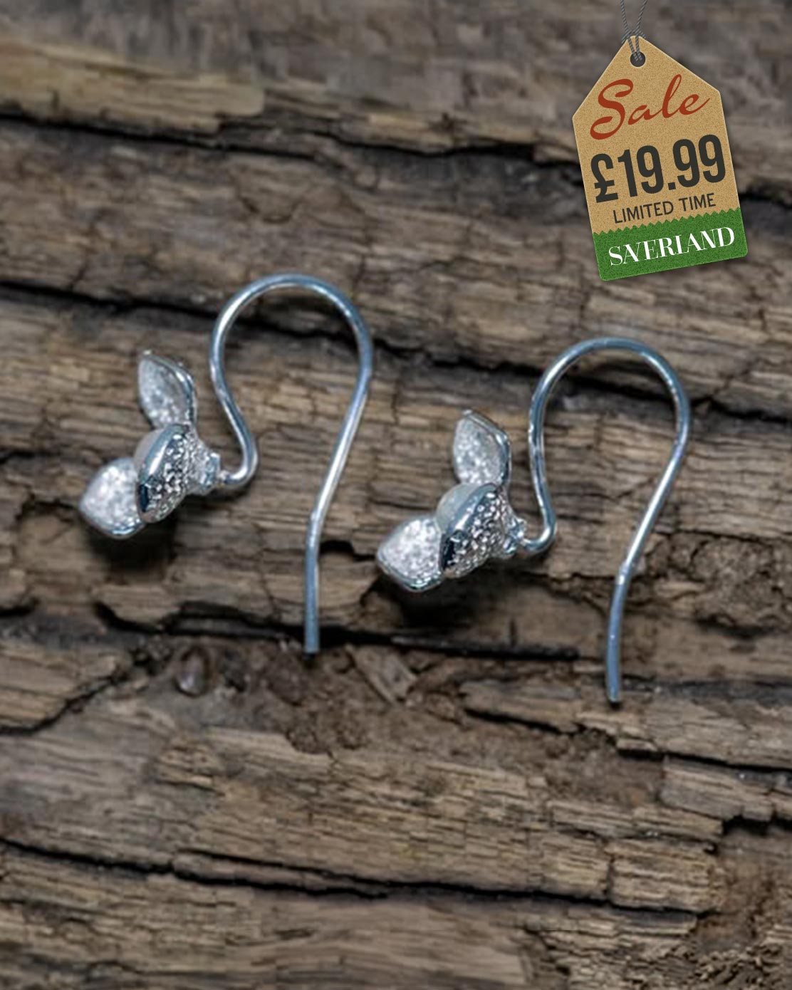 Sterling Silver Hook Earrings with Flower Petals Beaded with Freshwater Pearls