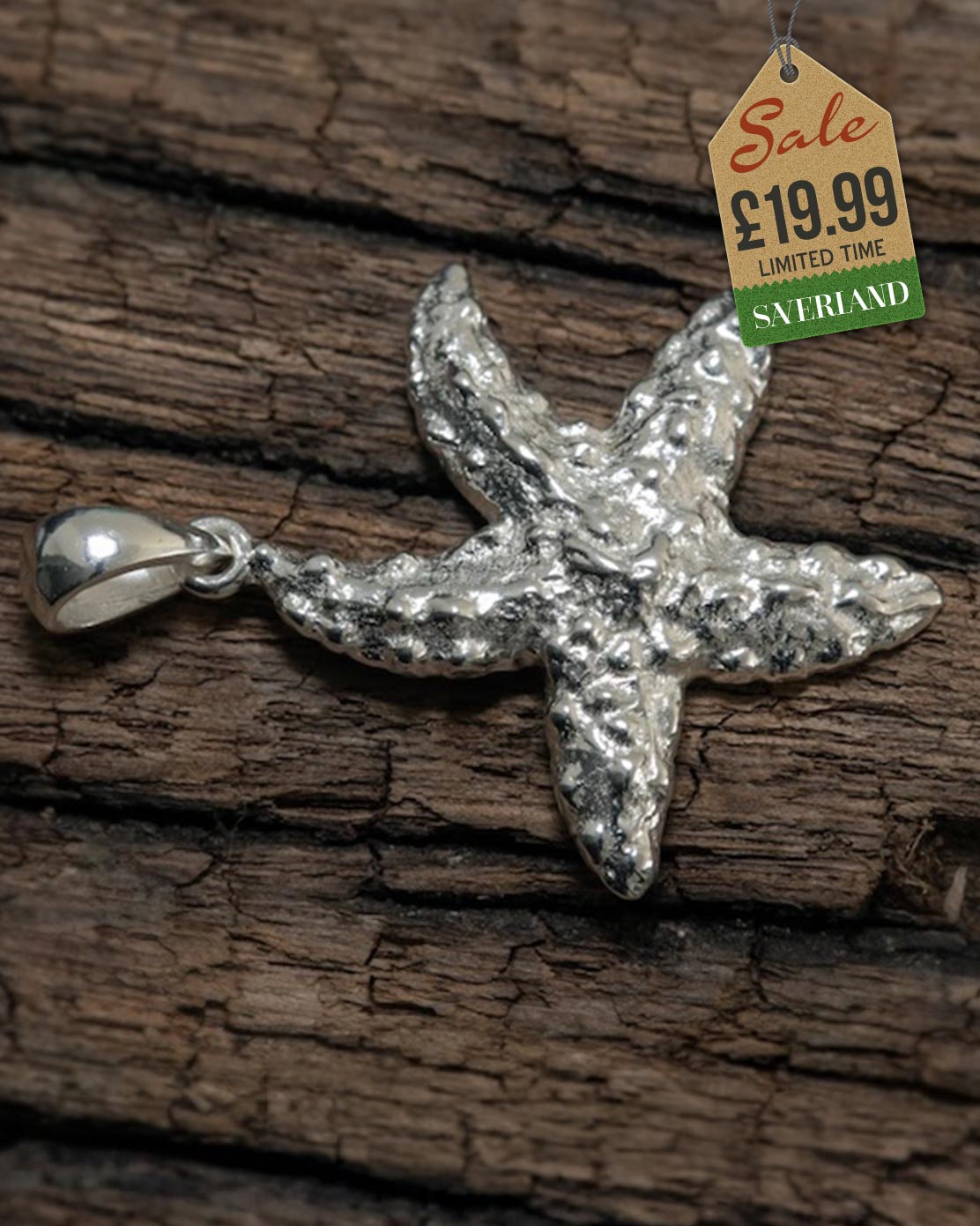Sterling Silver Starfish Pendant
