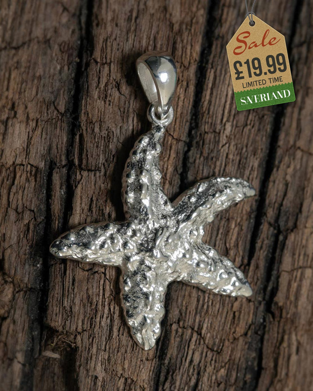 Sterling Silver Starfish Pendant