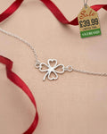 Sterling Silver Lucky Clover Anklet