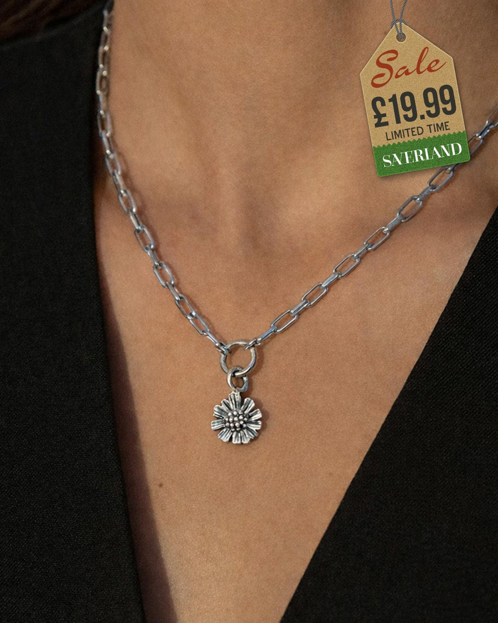 Sterling Silver Magical Flower Pendant