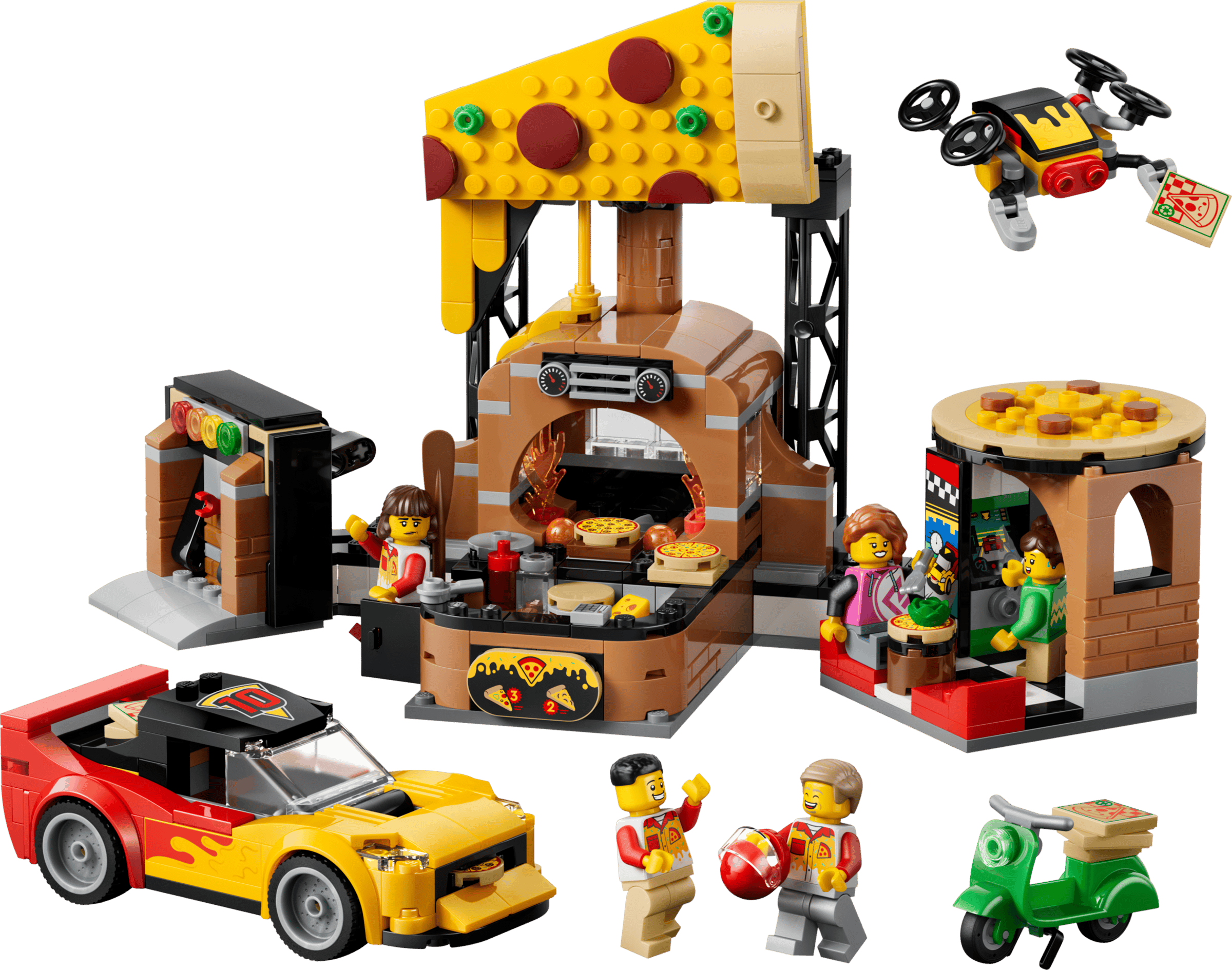 LEGO City Pizza Delivery Experience with Vehicles 60496
