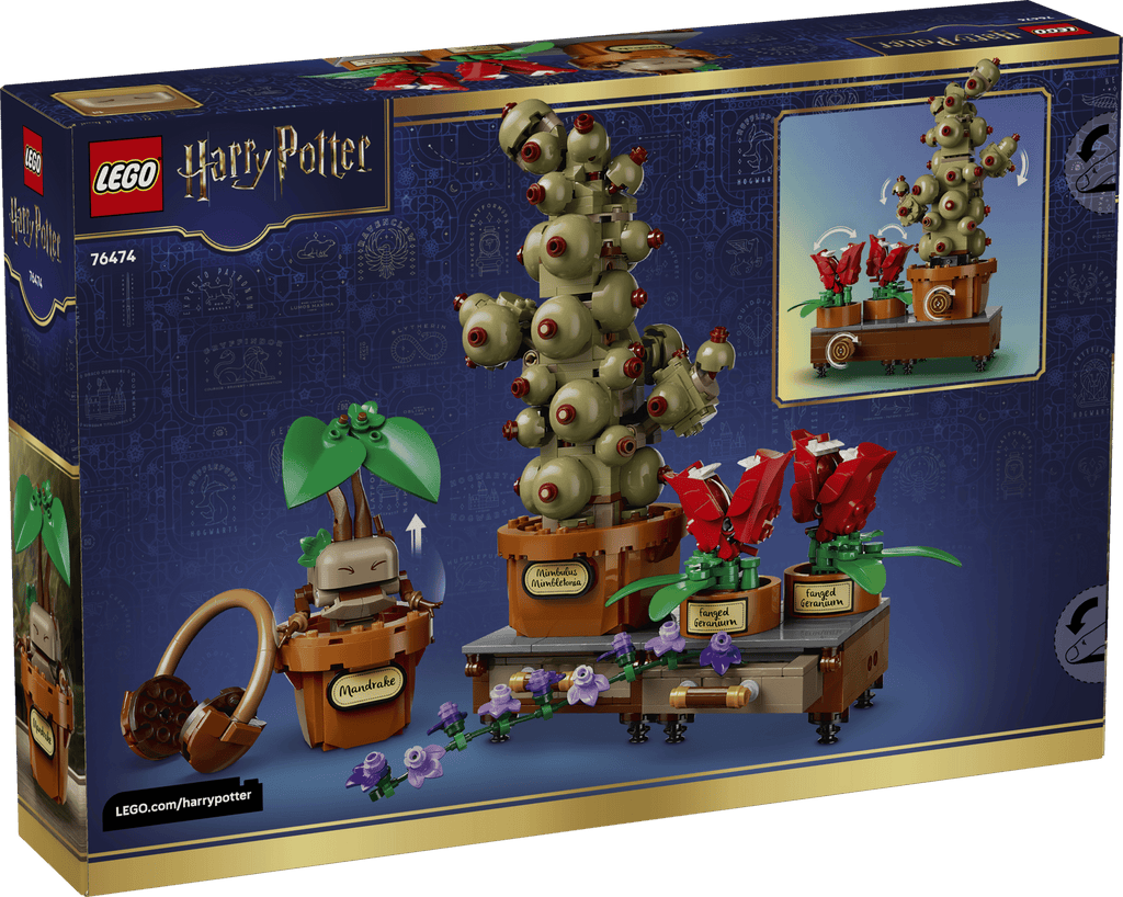 LEGO Harry Potter Hogwarts Herbology Plants 76474 box