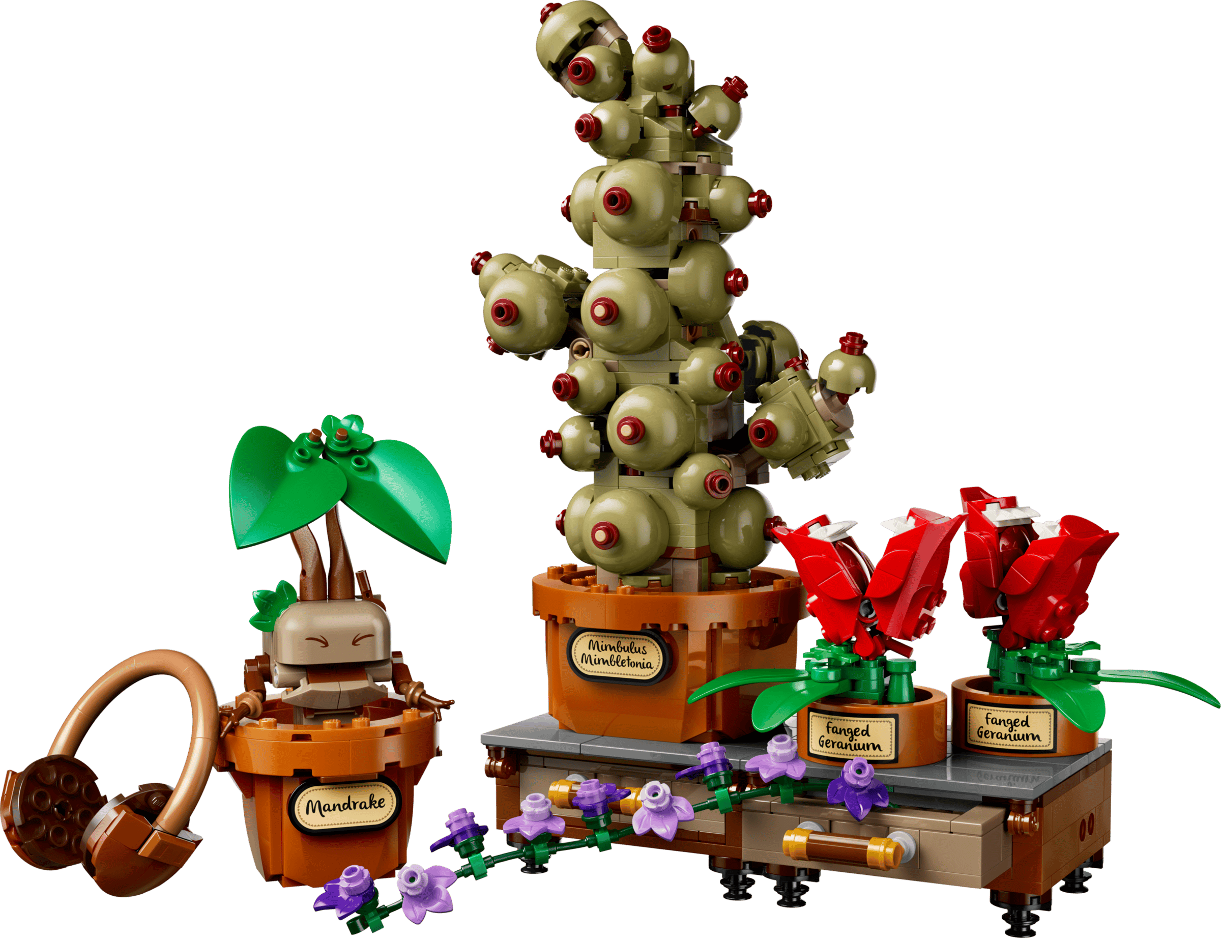 LEGO Harry Potter Hogwarts Herbology Plants 76474 built model