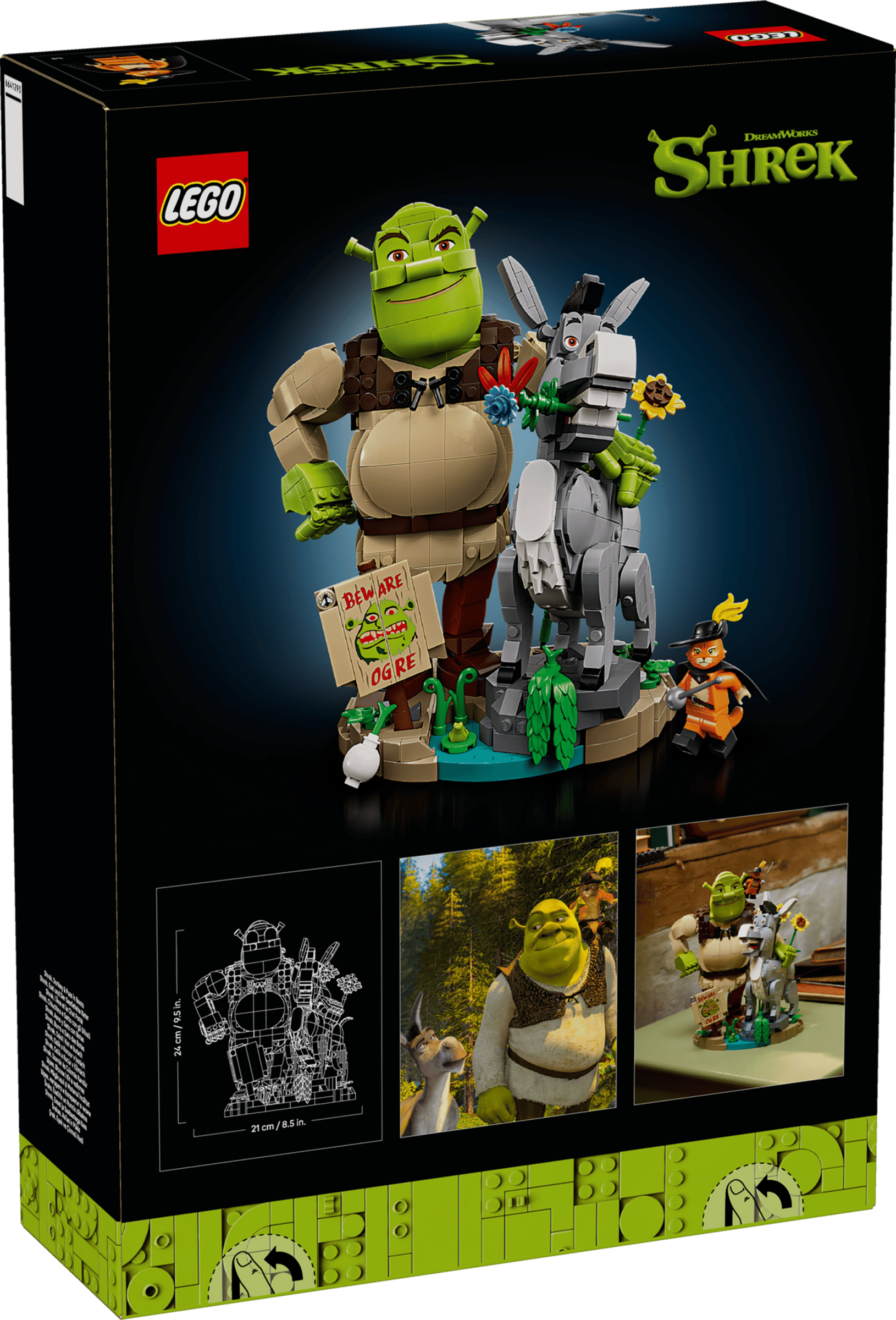 LEGO Shrek Shrek, Donkey & Puss in Boots 72423 box