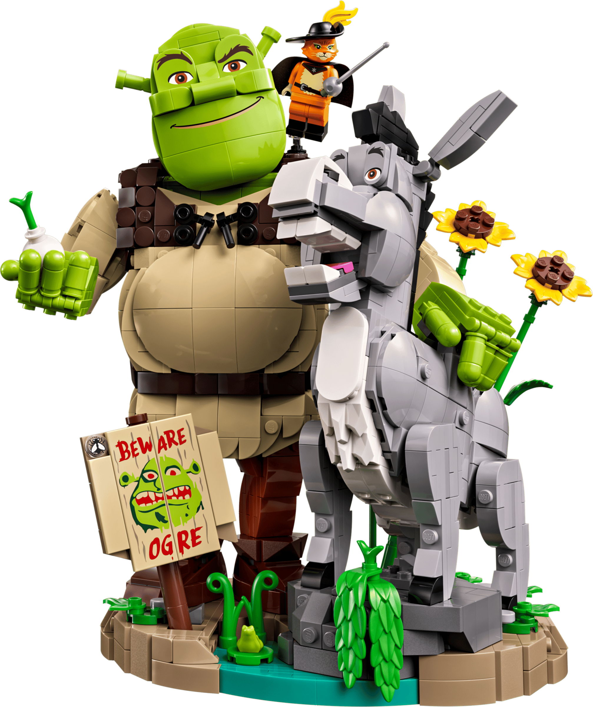 LEGO Shrek Shrek, Donkey & Puss in Boots 72423 built model