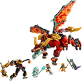LEGO Ninjago Wyldfyre's Transforming Dragon Mech 71868 built model