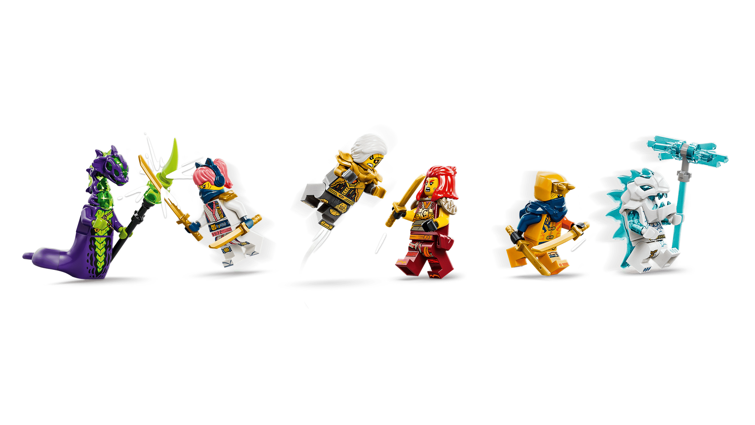 LEGO Ninjago Wyldfyre's Transforming Dragon Mech 71868 detail view