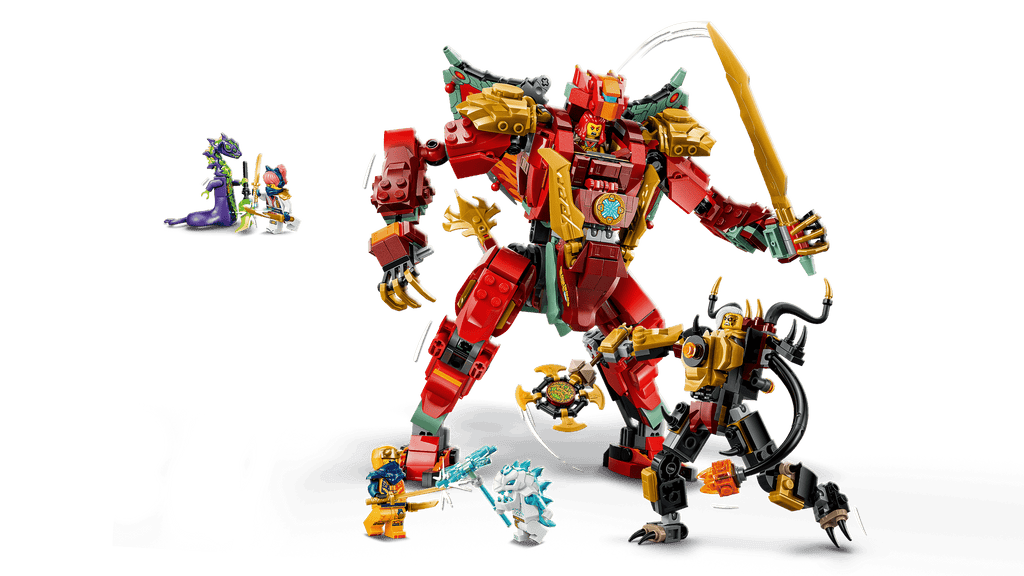 LEGO Ninjago Wyldfyre's Transforming Dragon Mech 71868 detail view