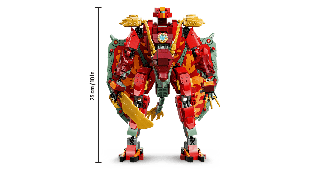 LEGO Ninjago Wyldfyre's Transforming Dragon Mech 71868 detail view
