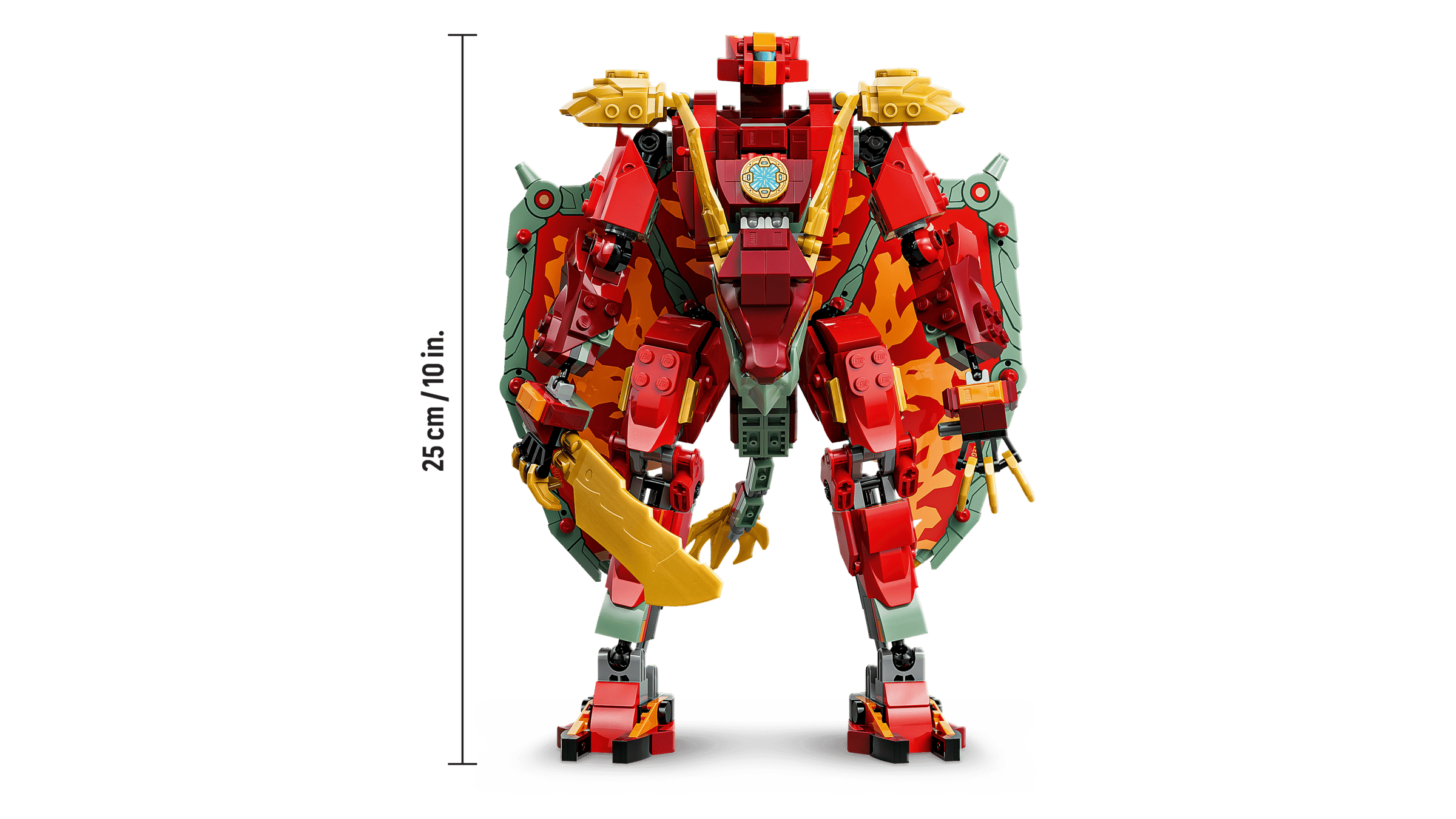 LEGO Ninjago Wyldfyre's Transforming Dragon Mech 71868 detail view