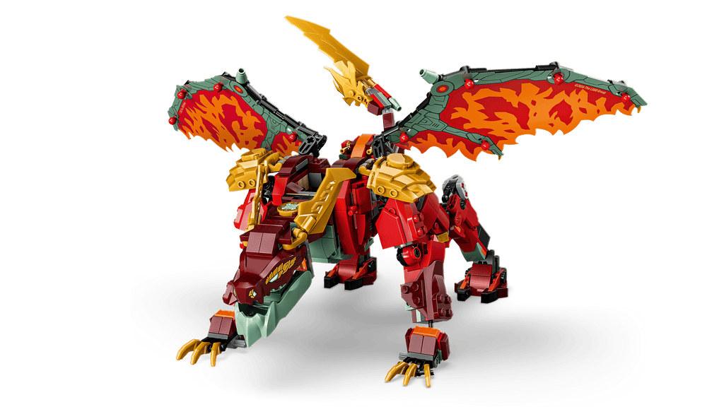 LEGO Ninjago Wyldfyre's Transforming Dragon Mech 71868 detail view