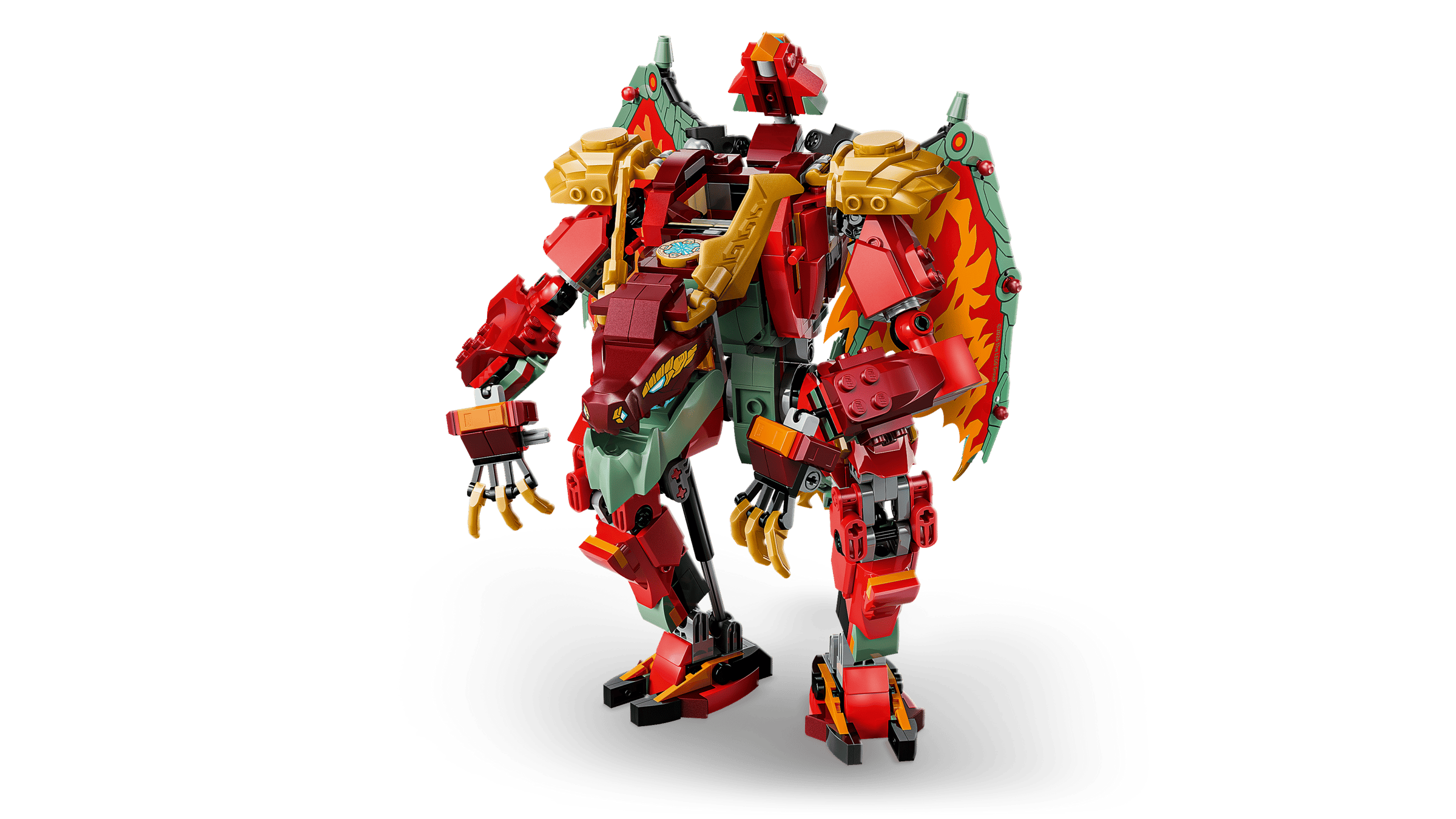LEGO Ninjago Wyldfyre's Transforming Dragon Mech 71868 detail view