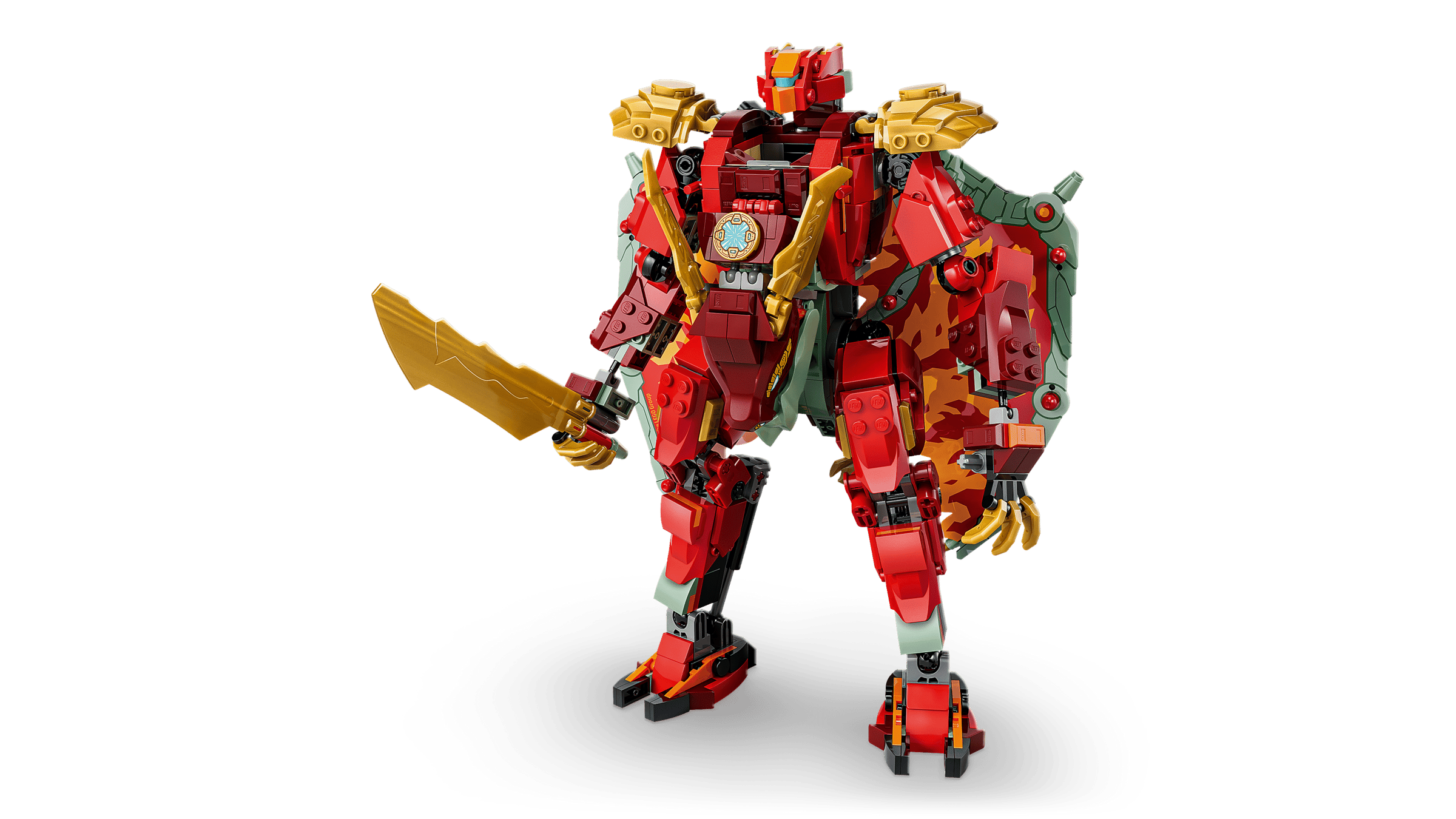 LEGO Ninjago Wyldfyre's Transforming Dragon Mech 71868 detail view