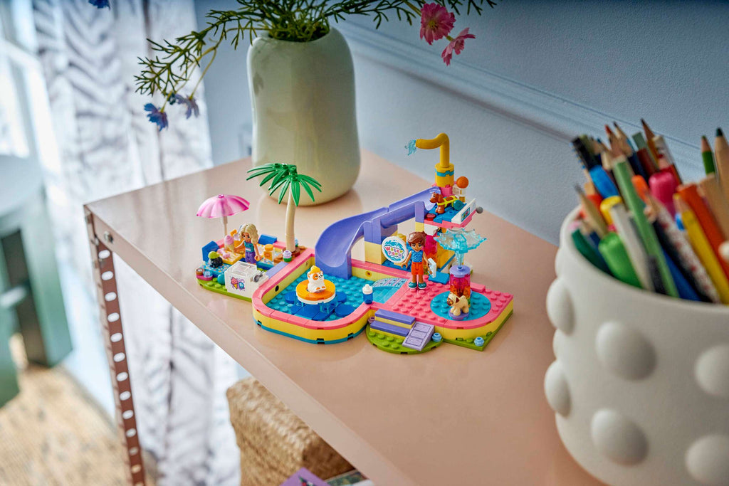 LEGO Friends Fun Water Park Day 42676 on display
