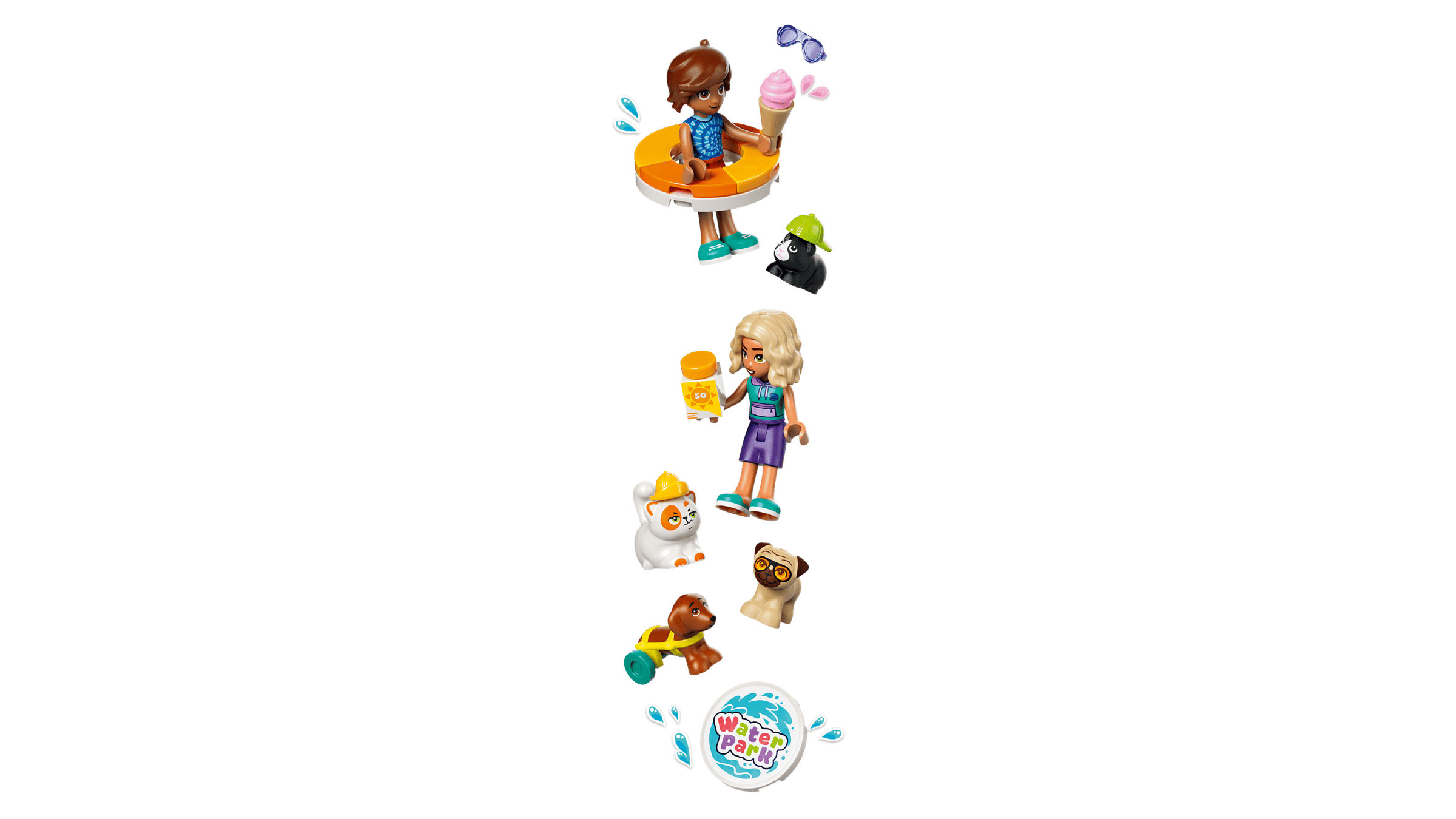 LEGO Friends Fun Water Park Day 42676 detail view