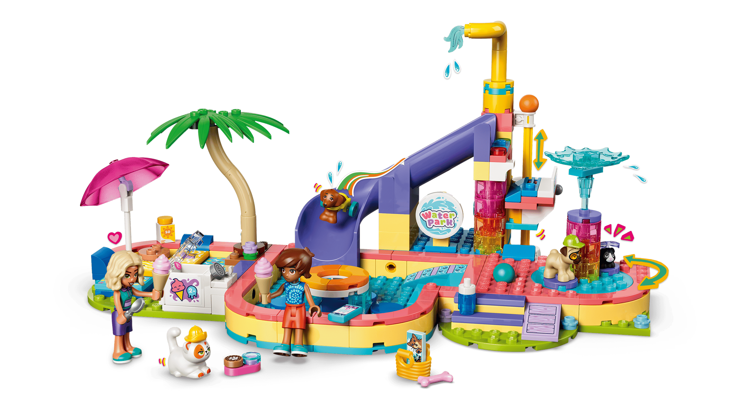 LEGO Friends Fun Water Park Day 42676 detail view