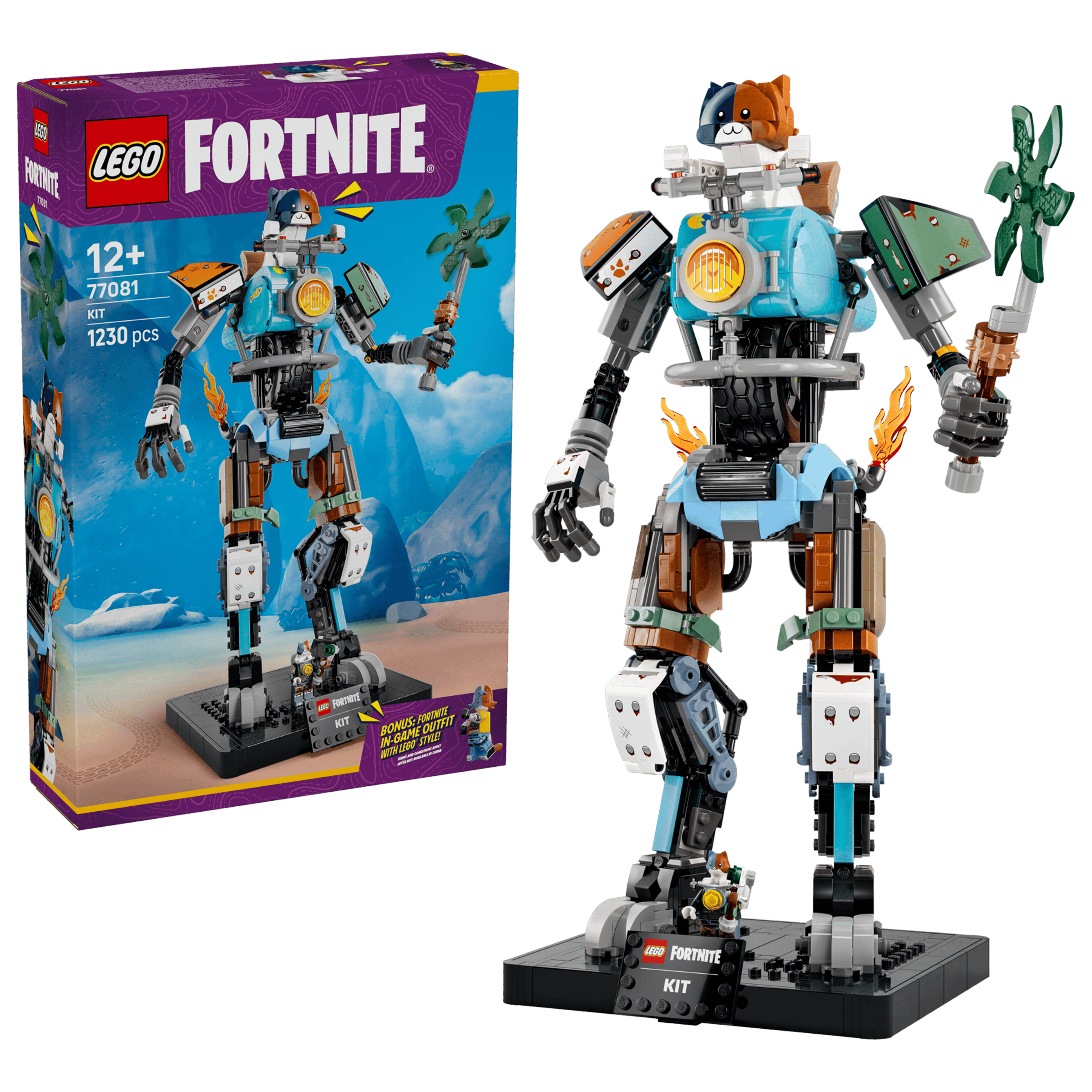 LEGO Fortnite KIT 77081 box and model