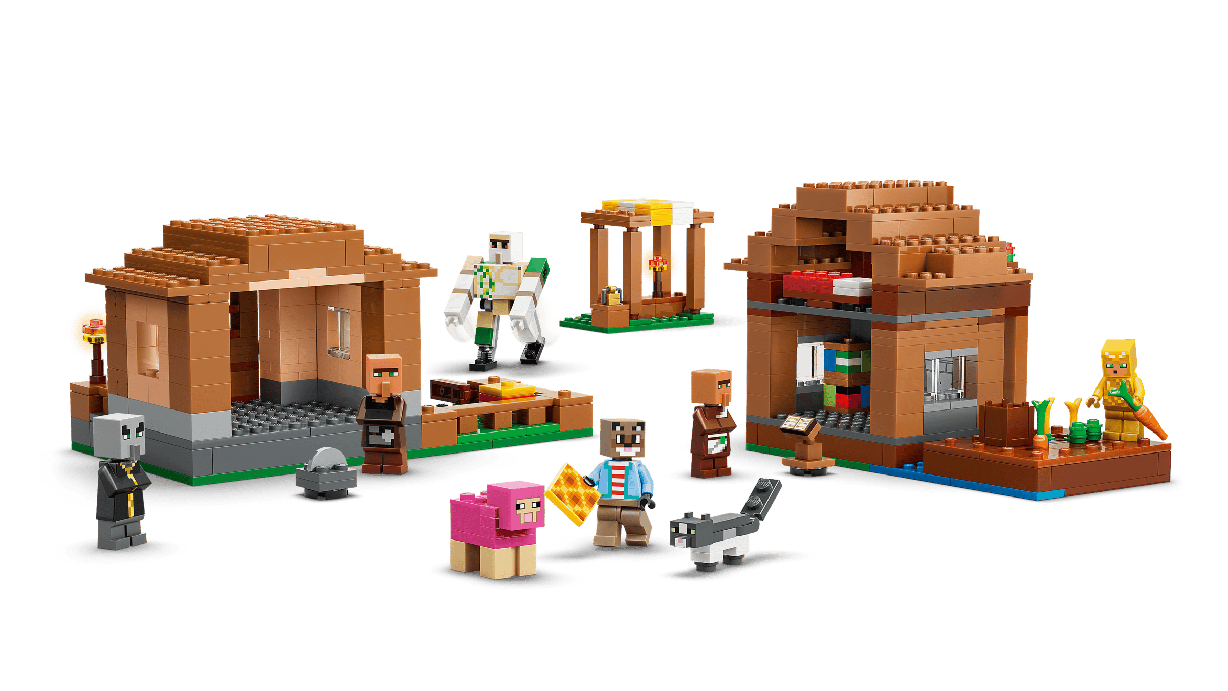 LEGO Minecraft Evoker Village Attack 21596 detail view