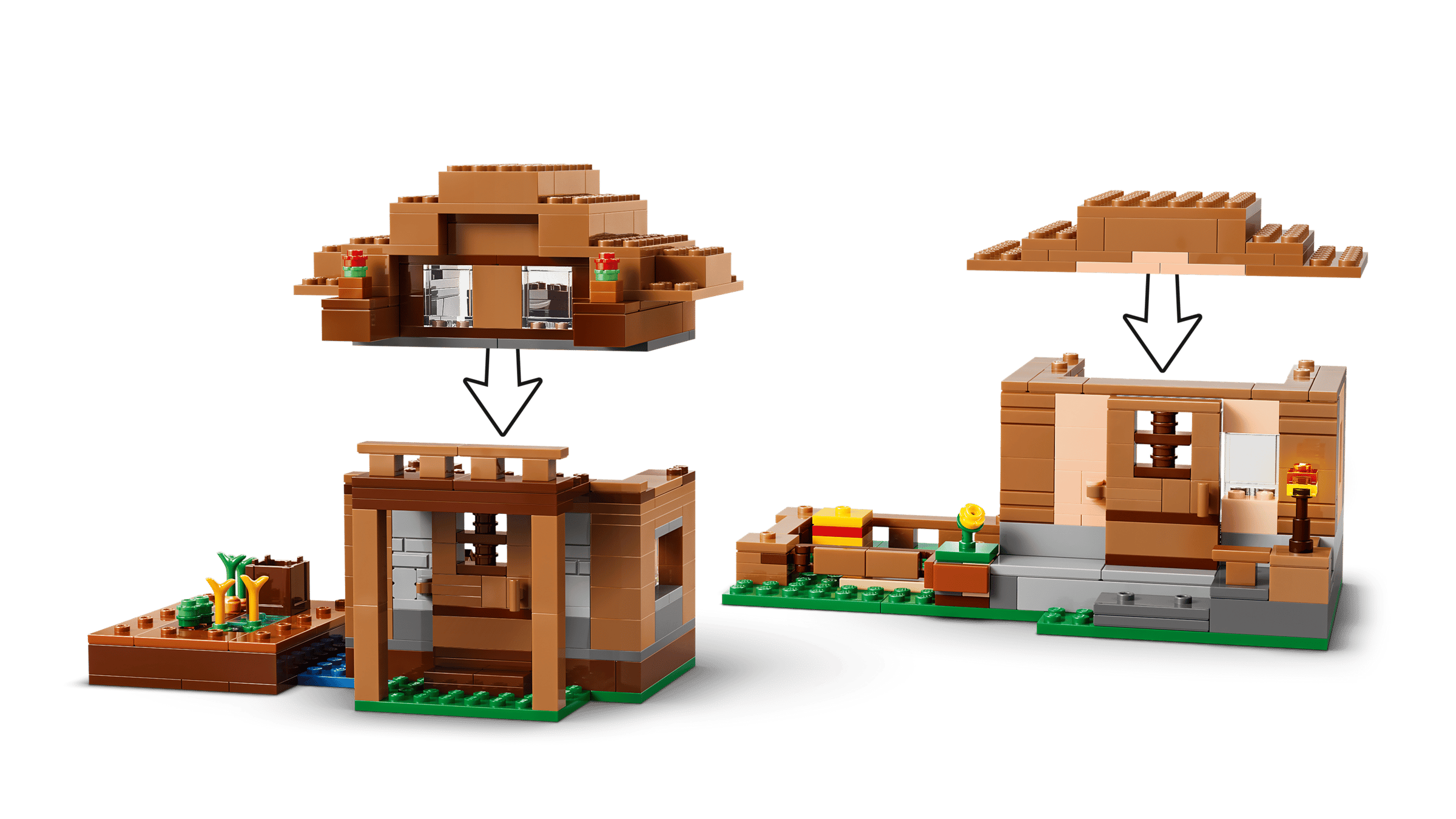 LEGO Minecraft Evoker Village Attack 21596 detail view