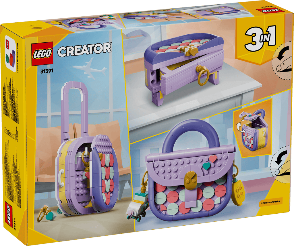 LEGO Creator 3-in-1 Art Fashion Bag with Storage 31391 box