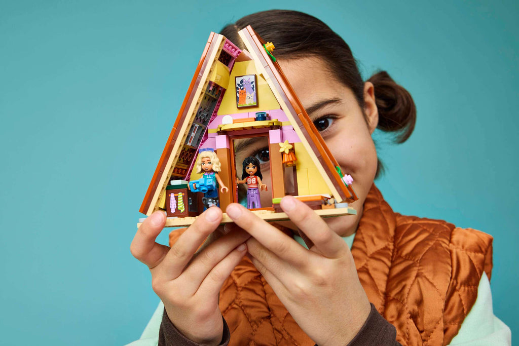 LEGO Friends Nature Glamping Cabin 42682 play scene