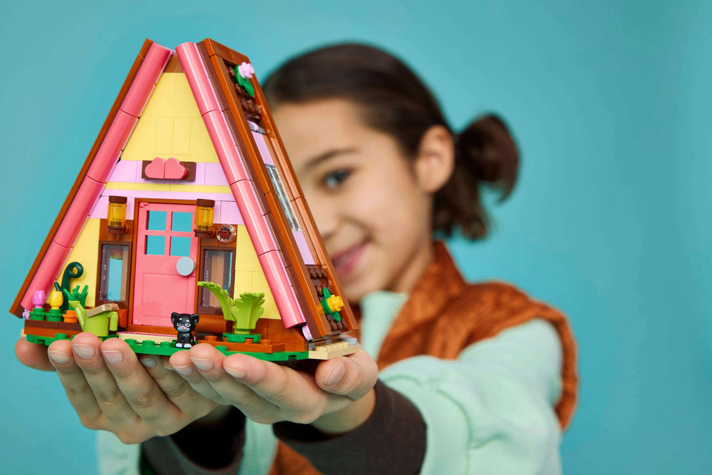 LEGO Friends Nature Glamping Cabin 42682 play scene