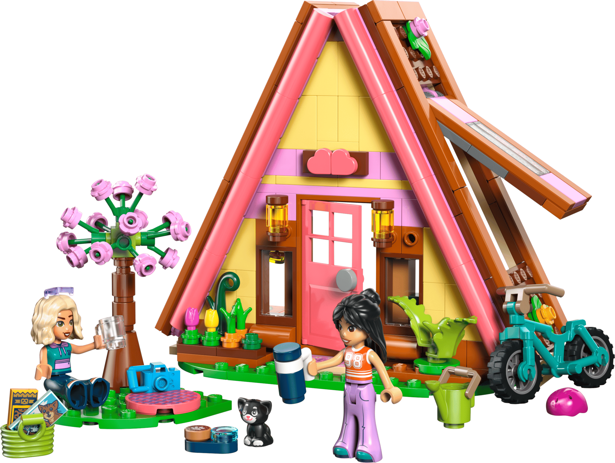 LEGO Friends Nature Glamping Cabin 42682 built model