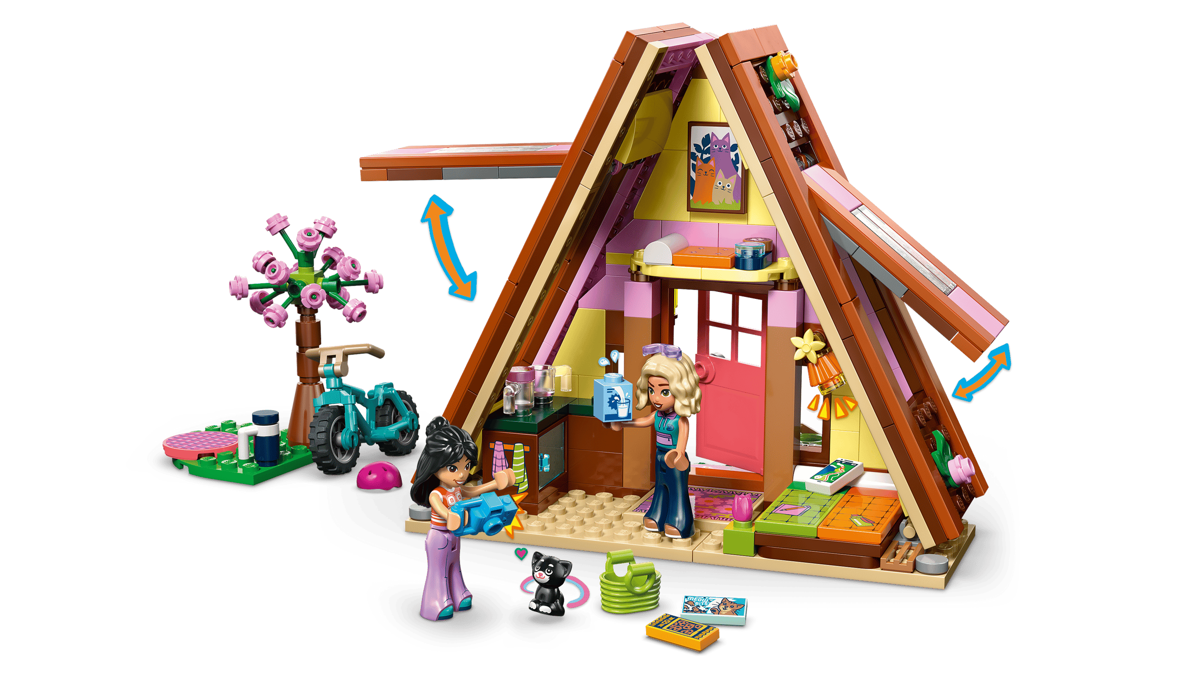 LEGO Friends Nature Glamping Cabin 42682 detail view