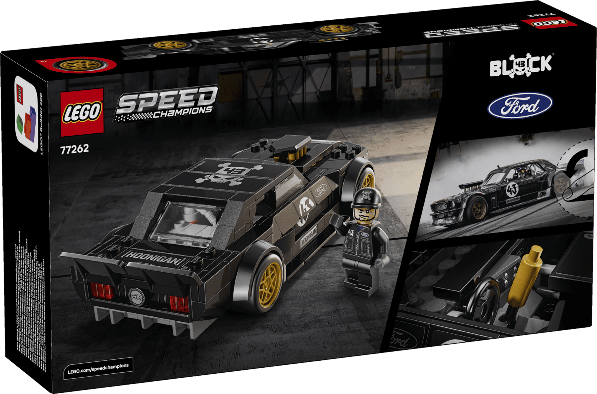 LEGO Speed Champions Ken Block's '65 Ford Mustang Hoonicorn V1 77262 box