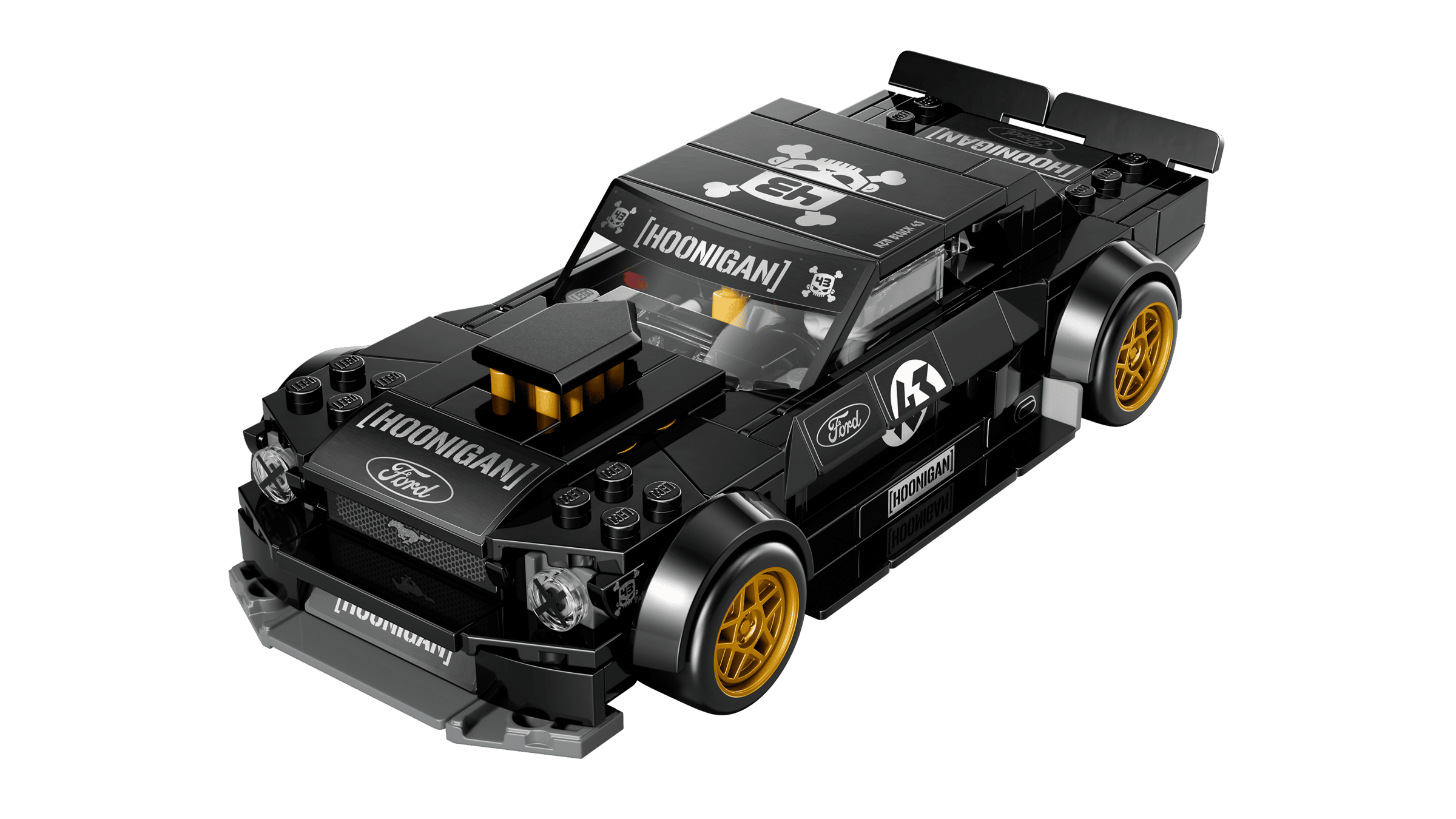 LEGO Speed Champions Ken Block's '65 Ford Mustang Hoonicorn V1 77262 detail view