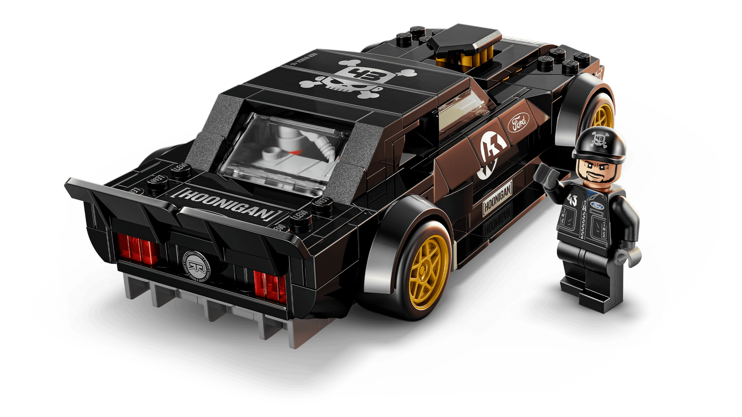 LEGO Speed Champions Ken Block's '65 Ford Mustang Hoonicorn V1 77262 detail view