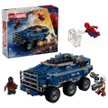 LEGO Marvel Spider-Man Prison Transport Chase 76349 box and model