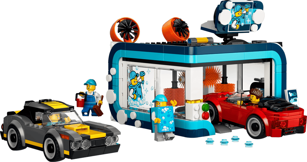 LEGO City Drive-Through Car Wash 60497 built model